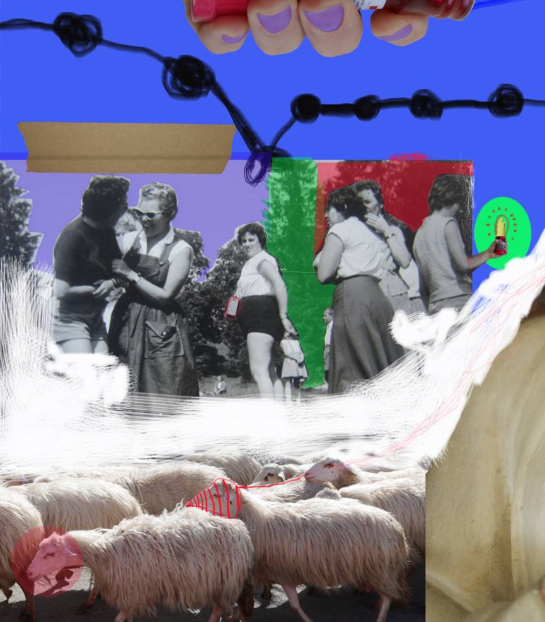 Original Conceptual Religion Collage by Jay Rechsteiner