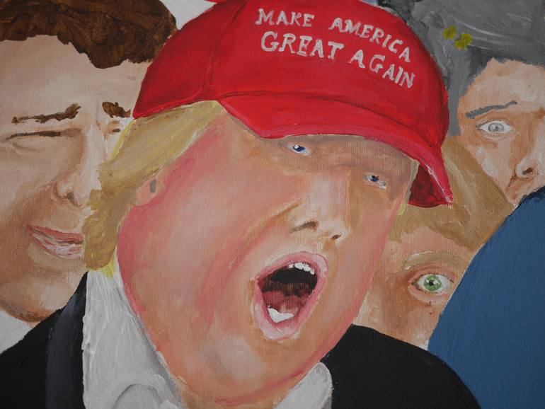 Original Figurative Political Painting by Jay Rechsteiner