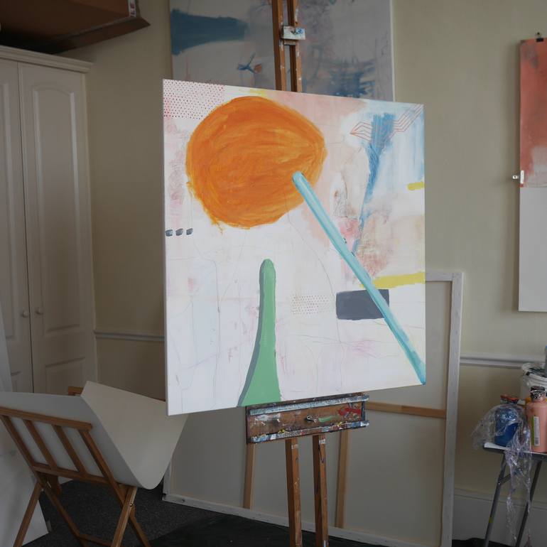 Original Abstract Expressionism Abstract Painting by Jay Rechsteiner