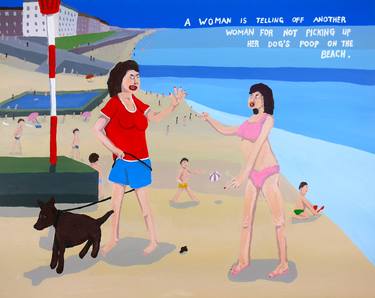 Original Figurative Beach Paintings by Jay Rechsteiner