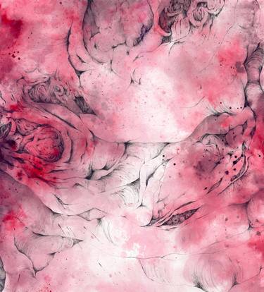 Print of Abstract Floral Drawings by Jessica Palomo