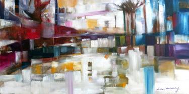 Original Abstract Landscape Paintings by Tai Meng Lim