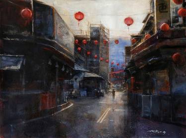 Original Realism Architecture Paintings by Tai Meng Lim