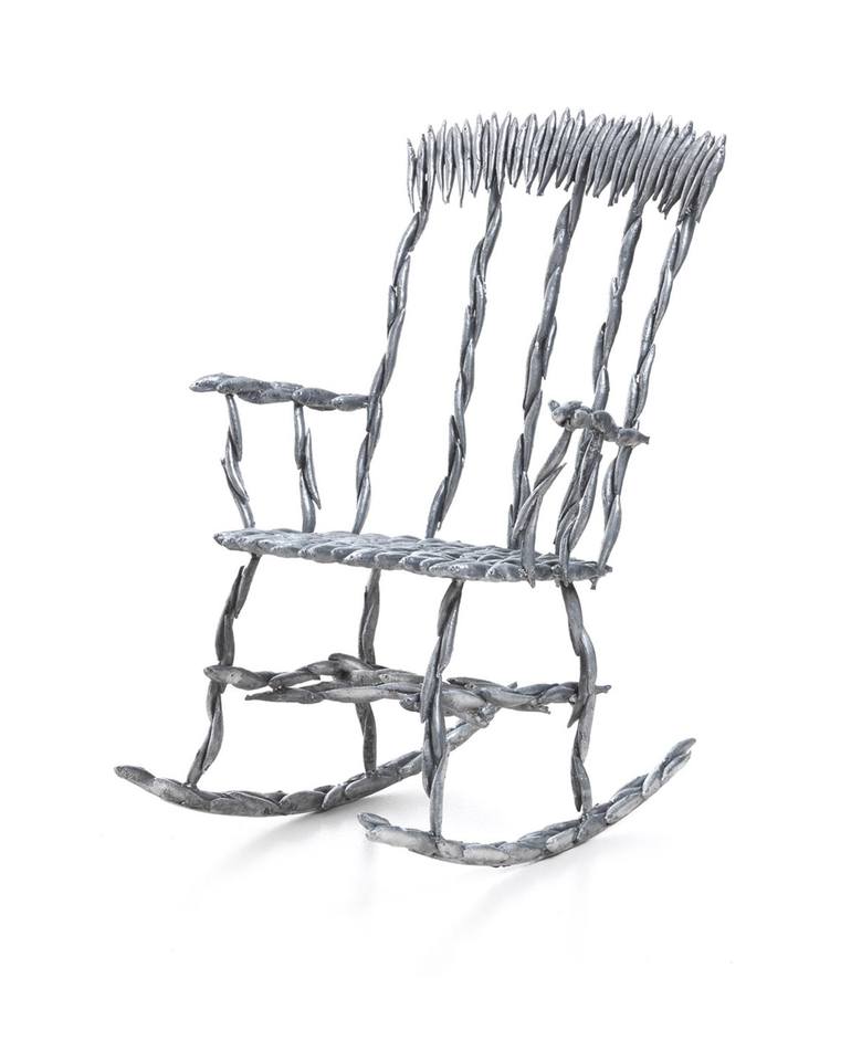 Fish Rocking Chair Sculpture By Tristan Cochrane Saatchi Art