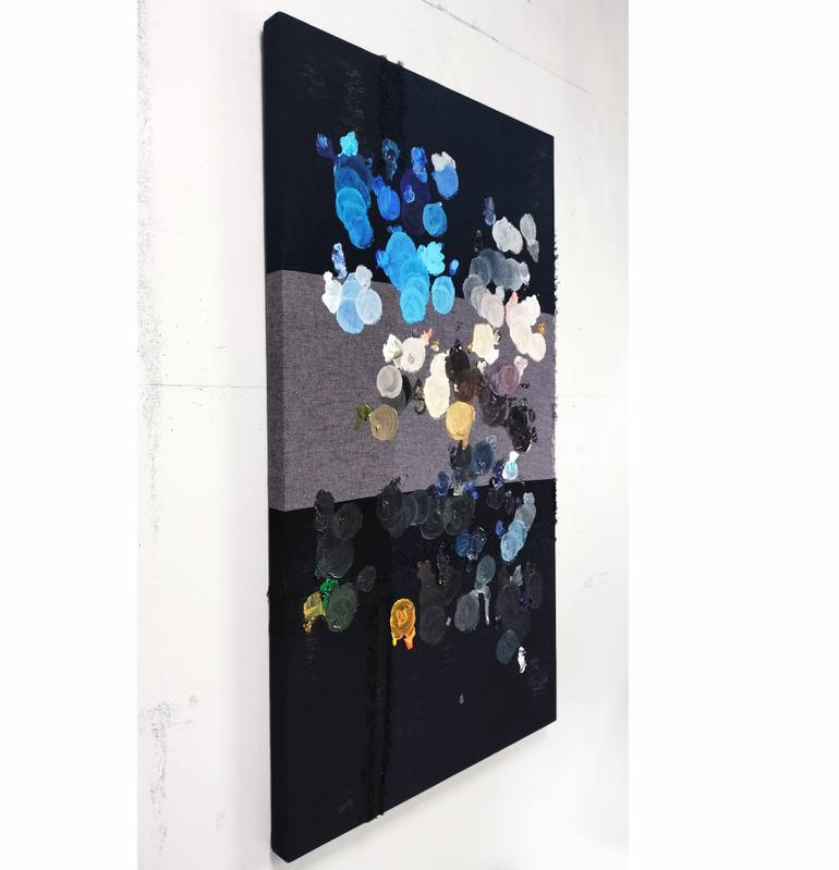 Original Abstract Expressionism Abstract Painting by Miki Wanibuchi