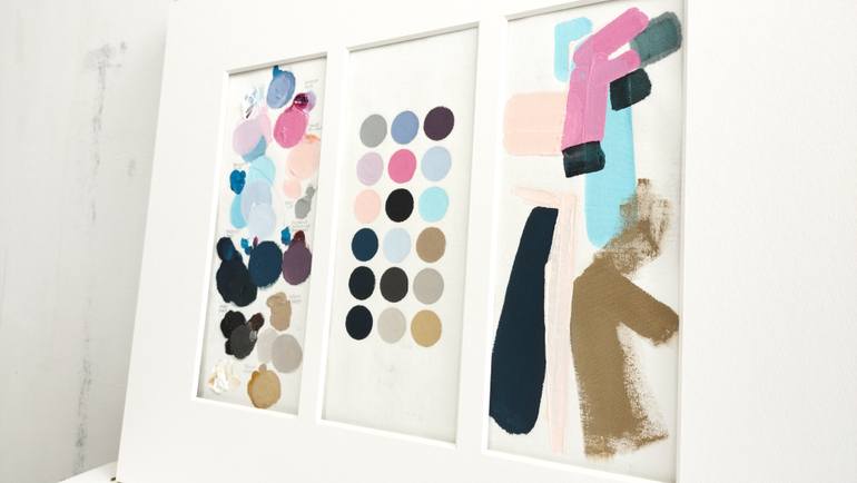 Original Abstract Expressionism Abstract Painting by Miki Wanibuchi