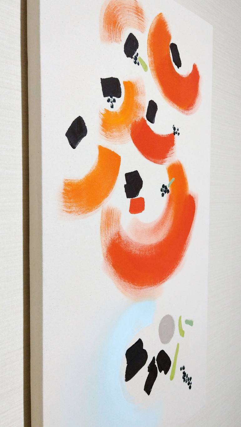 Original Abstract Expressionism Abstract Painting by Miki Wanibuchi