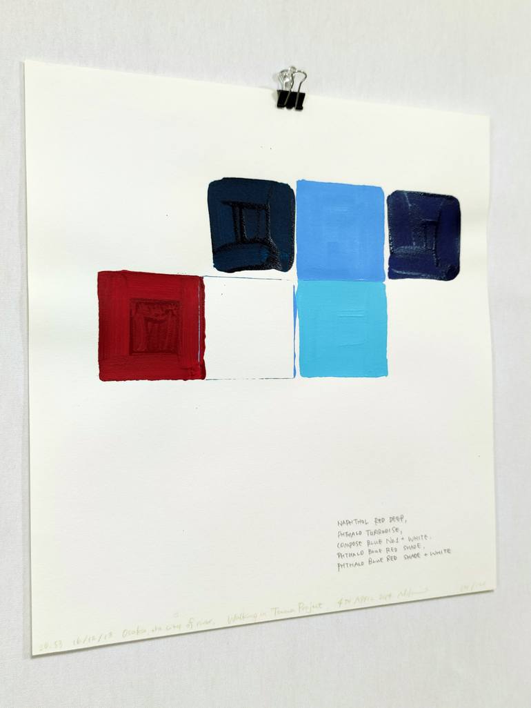 Original Abstract Expressionism Abstract Painting by Miki Wanibuchi