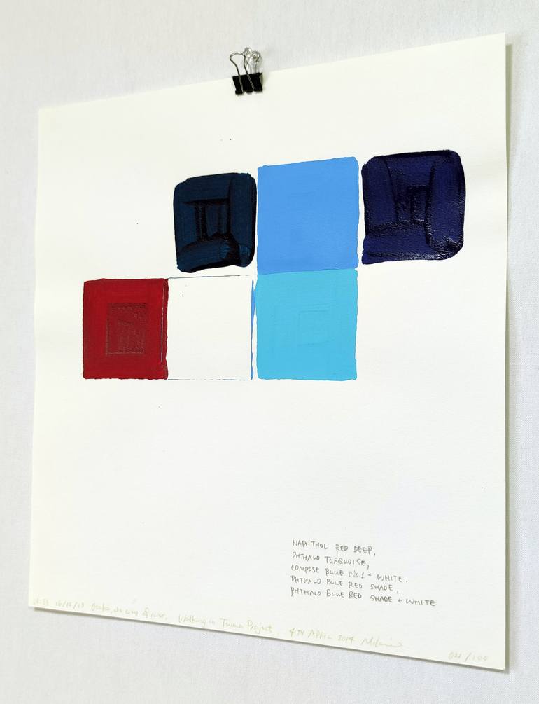 Original Abstract Expressionism Abstract Painting by Miki Wanibuchi