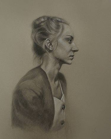 Original Realism Women Drawings by Justinas Krasuckas