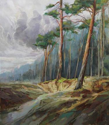 Print of Realism Landscape Paintings by Justinas Krasuckas