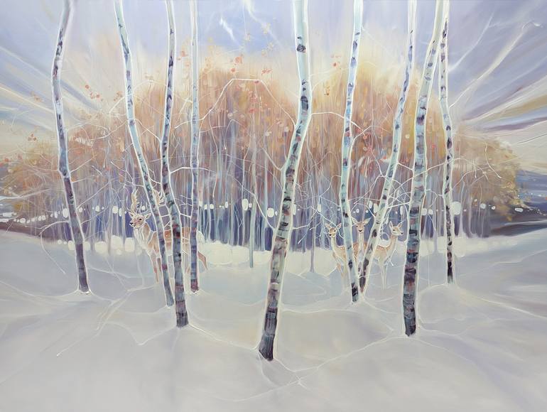 Original Abstract Landscape Painting by Gill Bustamante