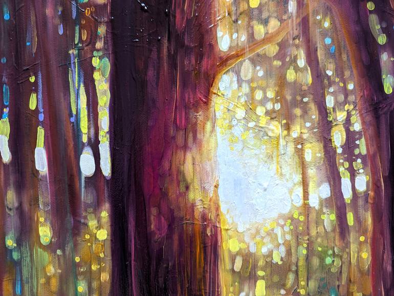 Original Contemporary Tree Painting by Gill Bustamante