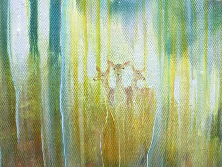 Original Abstract Landscape Painting by Gill Bustamante