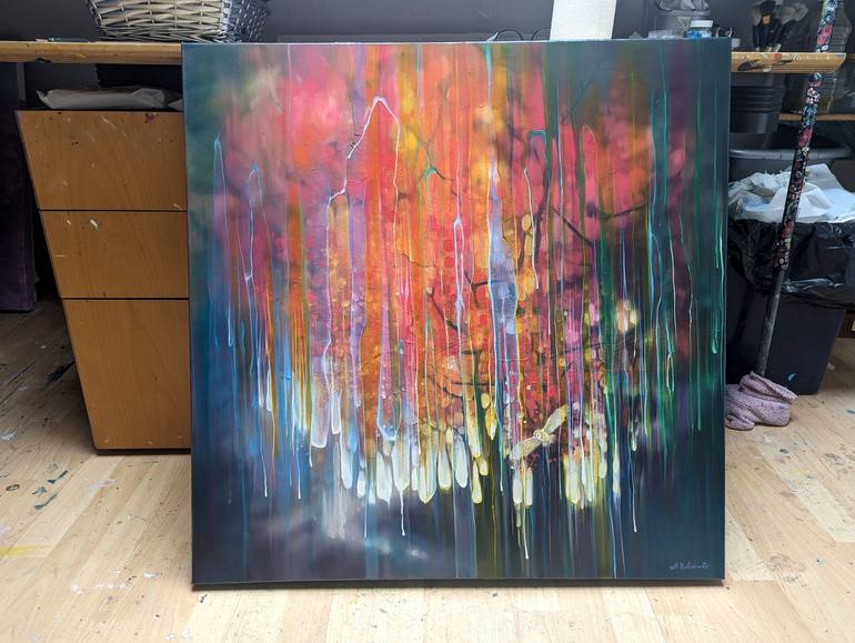 Original Abstract Landscape Painting by Gill Bustamante