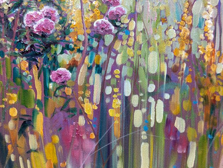 Original Art Nouveau Landscape Painting by Gill Bustamante