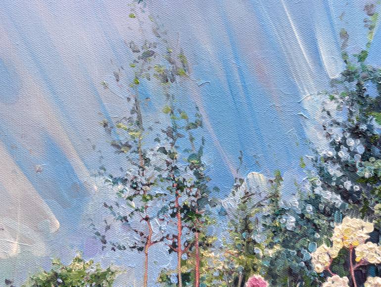 Original Art Nouveau Landscape Painting by Gill Bustamante