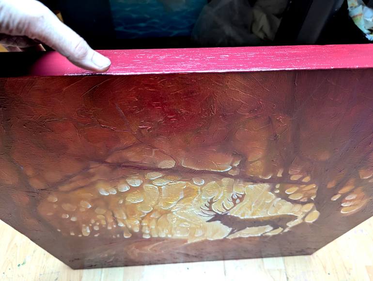 Original Art Nouveau Animal Painting by Gill Bustamante