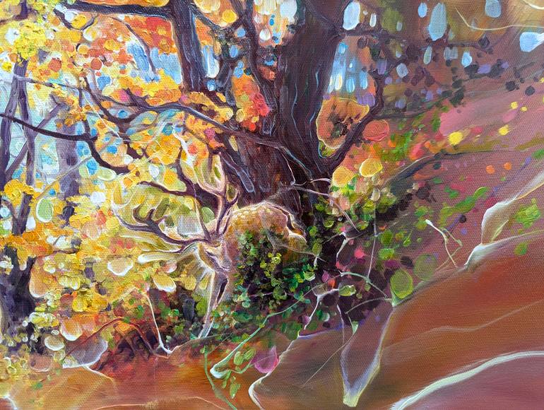 Original Abstract Landscape Painting by Gill Bustamante