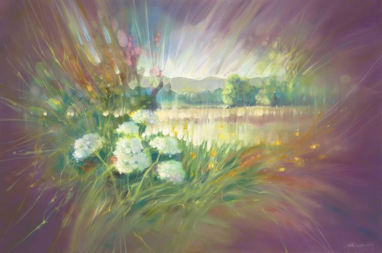 Print of Abstract Expressionism Landscape Paintings by Gill Bustamante