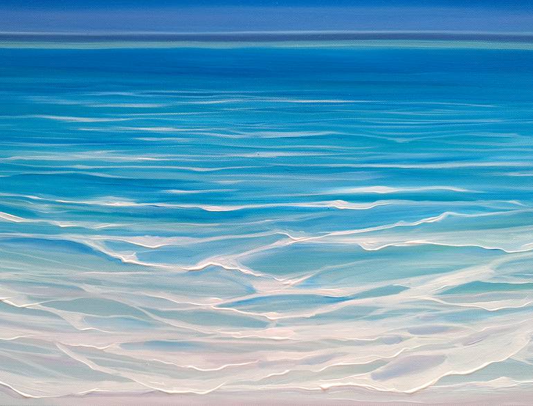 Original Art Nouveau Seascape Painting by Gill Bustamante