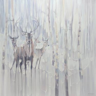 Original Art Nouveau Animal Painting by Gill Bustamante