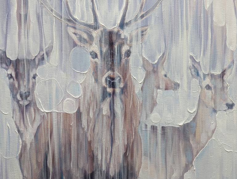 Original Art Nouveau Animal Painting by Gill Bustamante