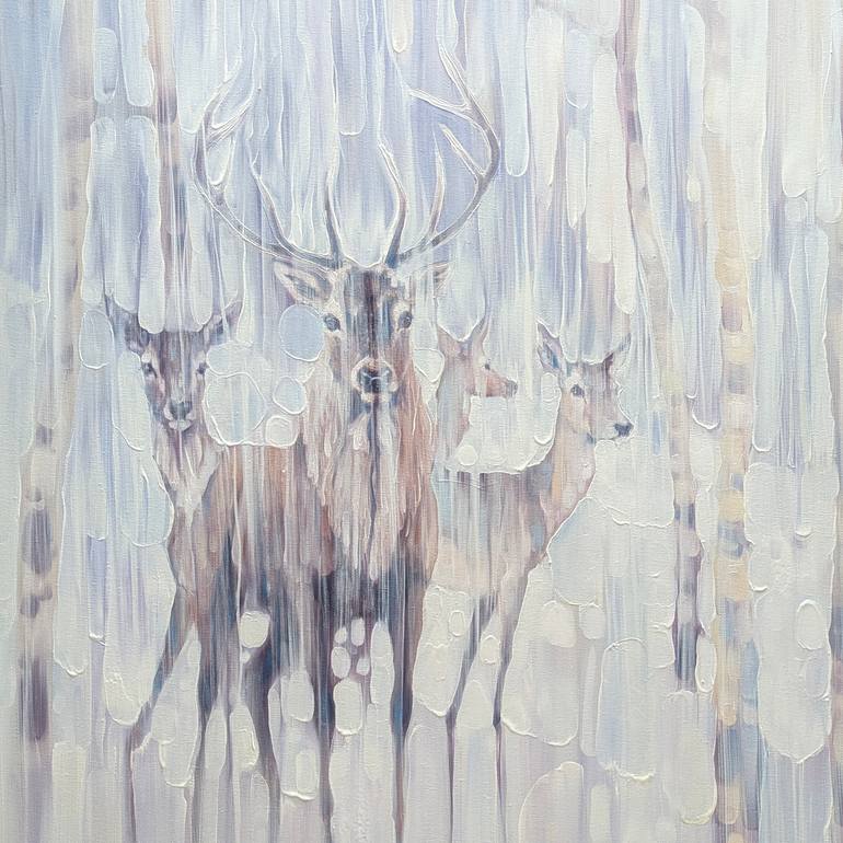 Original Art Nouveau Animal Painting by Gill Bustamante