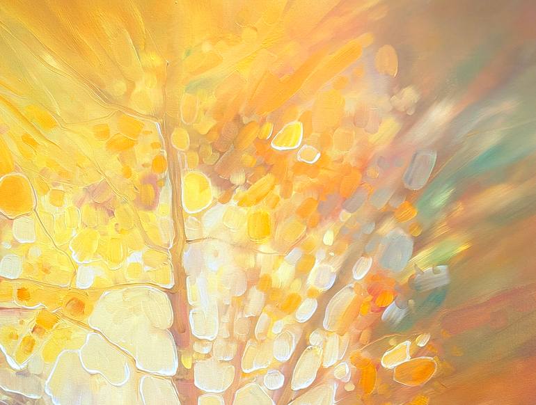 Original Art Nouveau Abstract Painting by Gill Bustamante