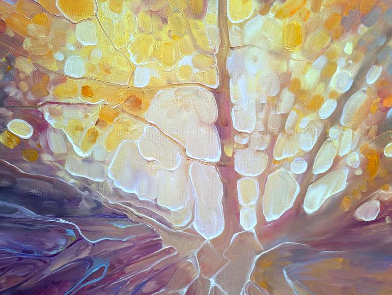 Original Art Nouveau Abstract Painting by Gill Bustamante