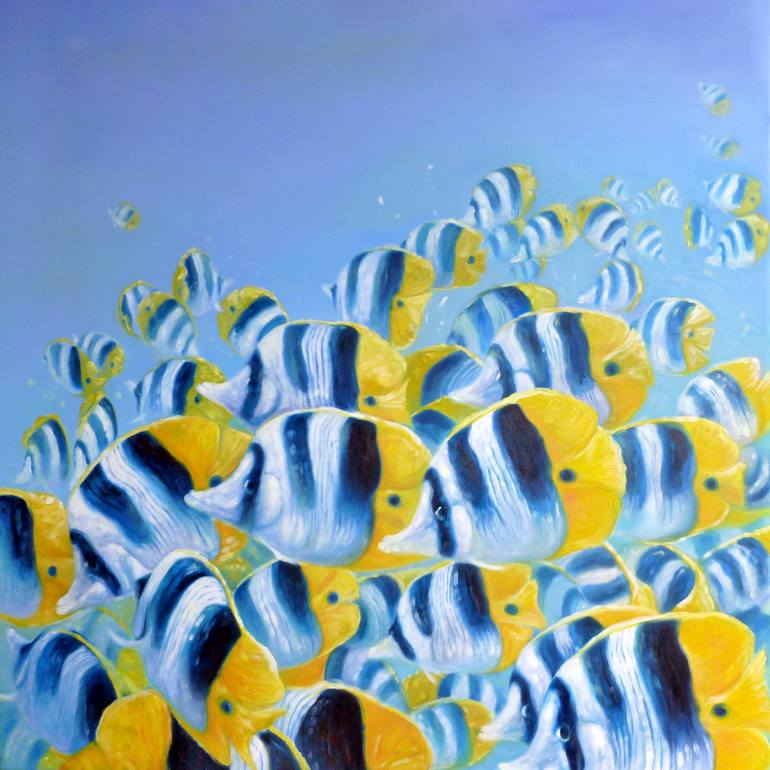 yellow butterfly fish