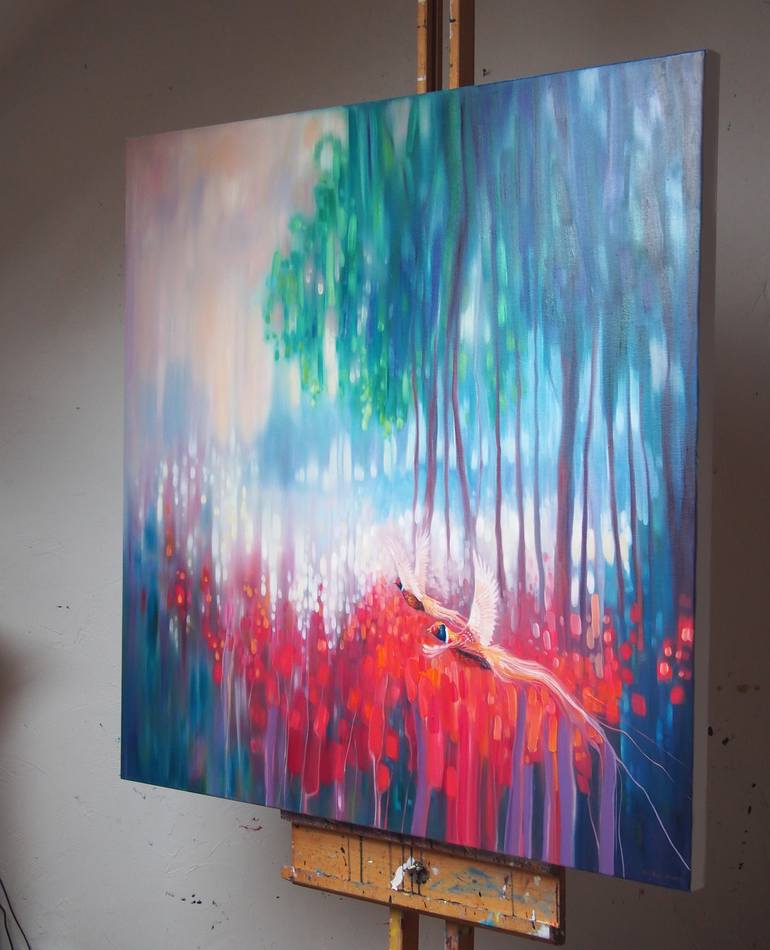 Original Modernism Nature Painting by Gill Bustamante