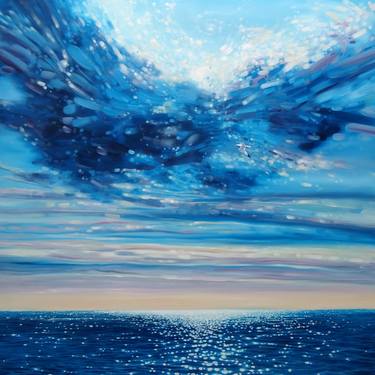Original Abstract Expressionism Seascape Paintings by Gill Bustamante