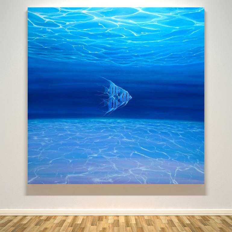 Original Expressionism Fish Painting by Gill Bustamante