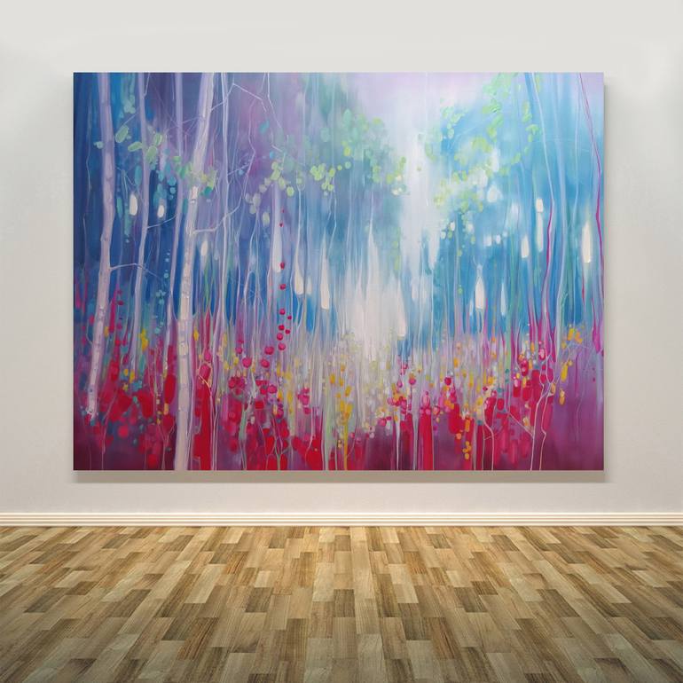 Original Abstract Landscape Painting by Gill Bustamante