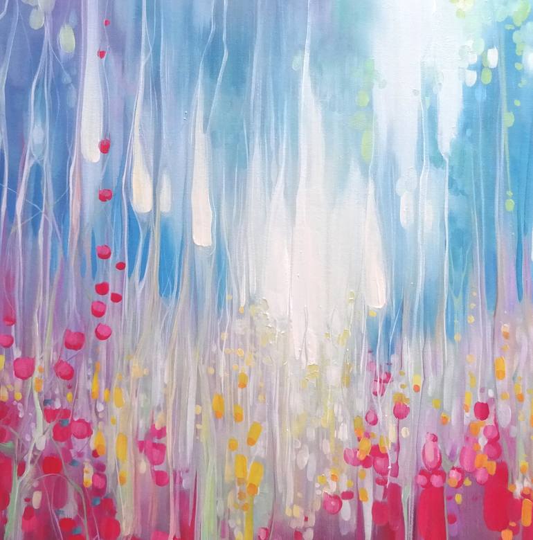 Original Abstract Landscape Painting by Gill Bustamante