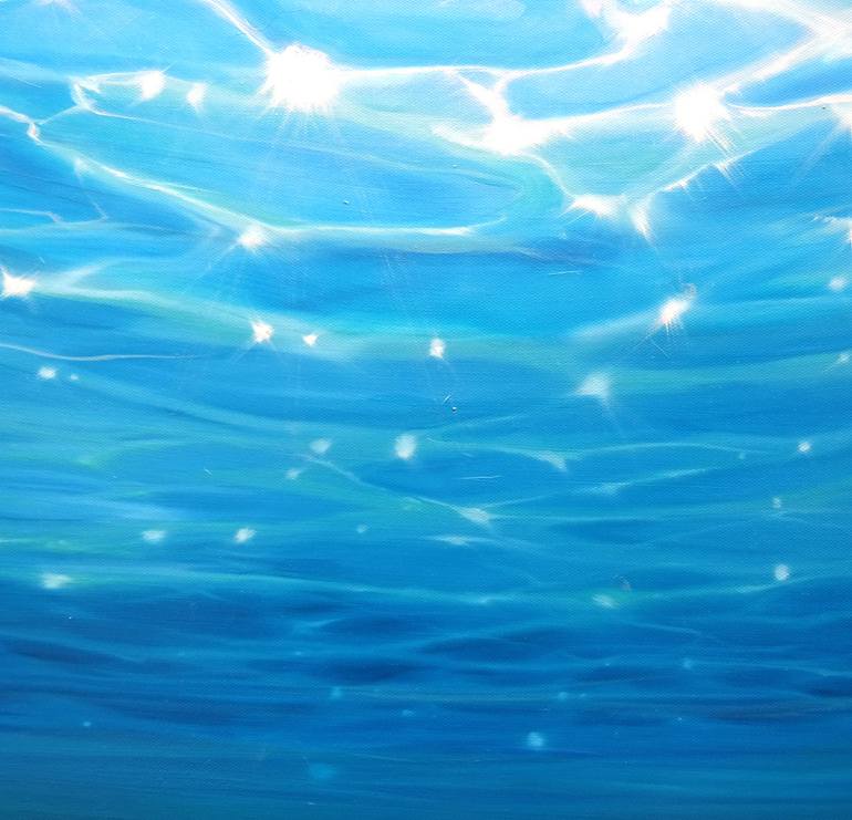 Original Art Deco Seascape Painting by Gill Bustamante