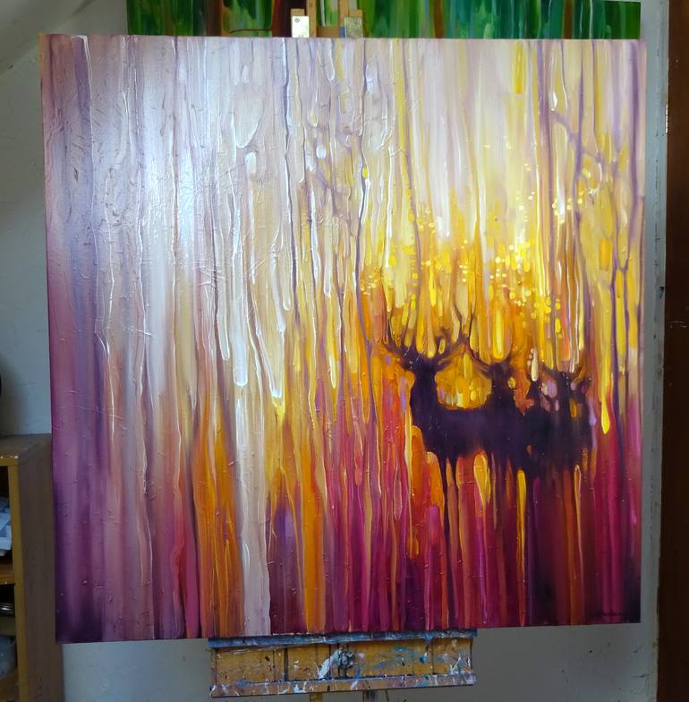 Original Abstract Painting by Gill Bustamante