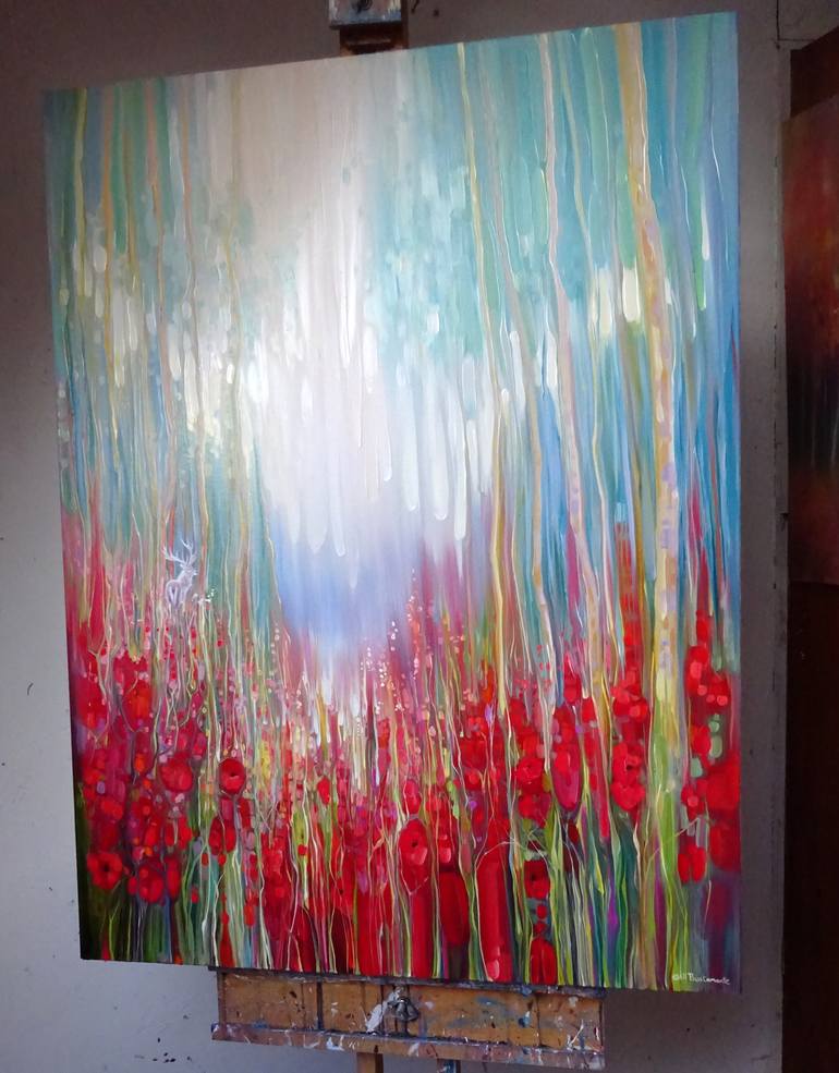 Original Abstract Nature Painting by Gill Bustamante