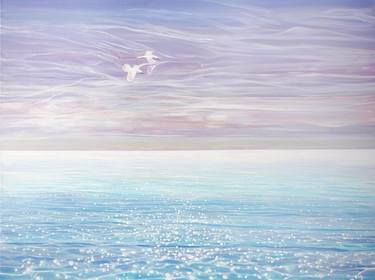 Original Art Deco Seascape Paintings by Gill Bustamante