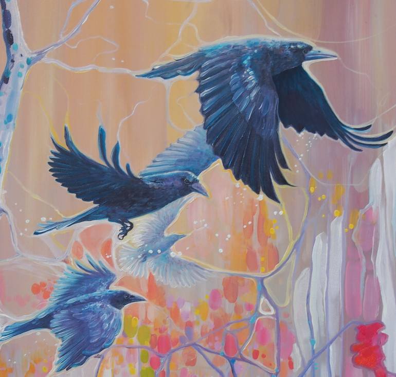 Original Abstract Nature Painting by Gill Bustamante