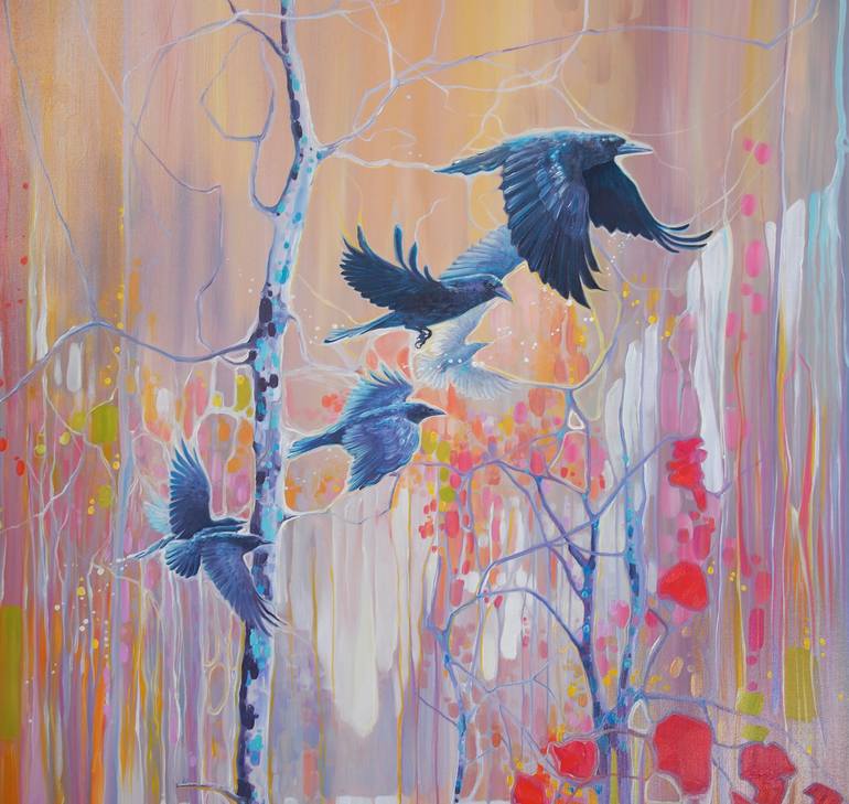 Original Abstract Nature Painting by Gill Bustamante