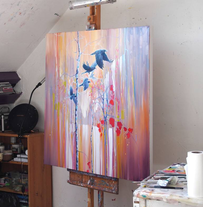 Original Abstract Nature Painting by Gill Bustamante