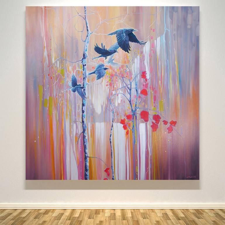 Original Abstract Nature Painting by Gill Bustamante