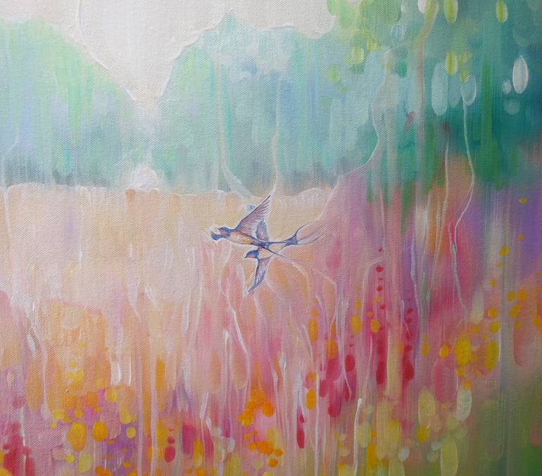Original Abstract Nature Painting by Gill Bustamante