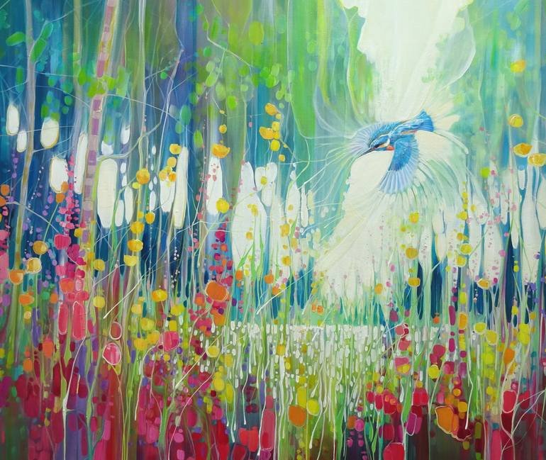 Original Abstract Nature Painting by Gill Bustamante