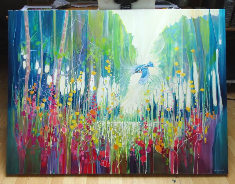 Original Abstract Nature Painting by Gill Bustamante