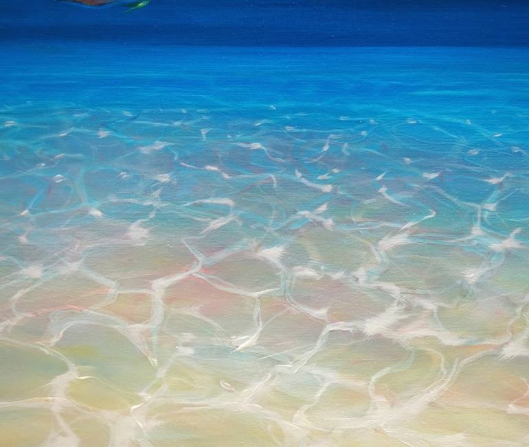 Original Illustration Seascape Painting by Gill Bustamante
