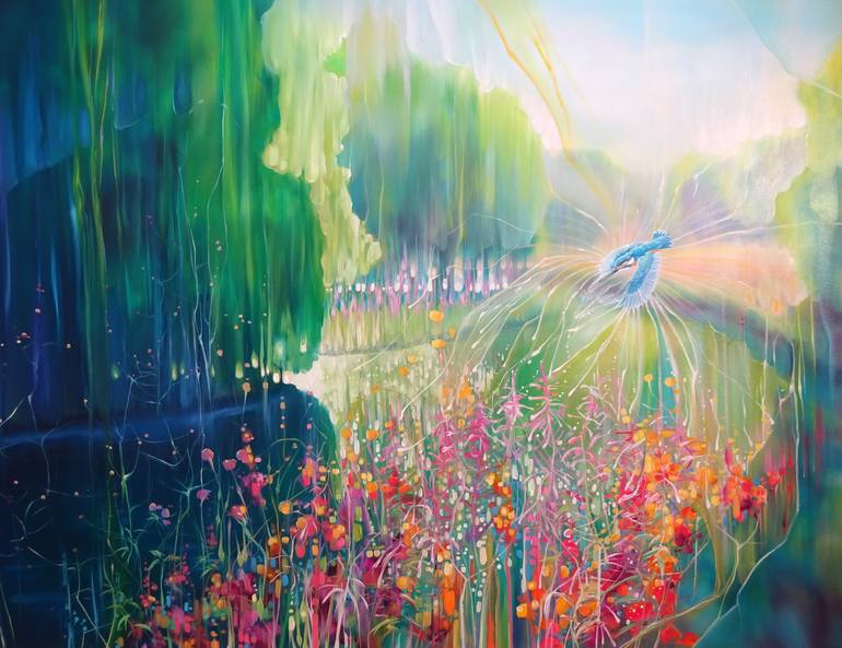 Original contemporary Nature Painting by Gill Bustamante