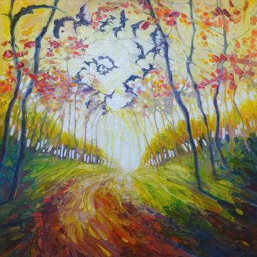 Original Abstract Expressionism Landscape Paintings by Gill Bustamante